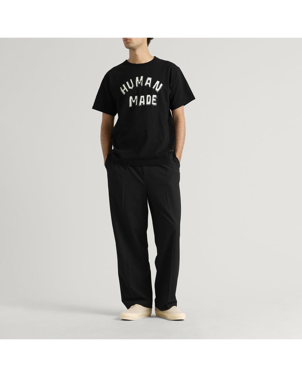 Human Made Black Sketch Logo T-Shirt for men