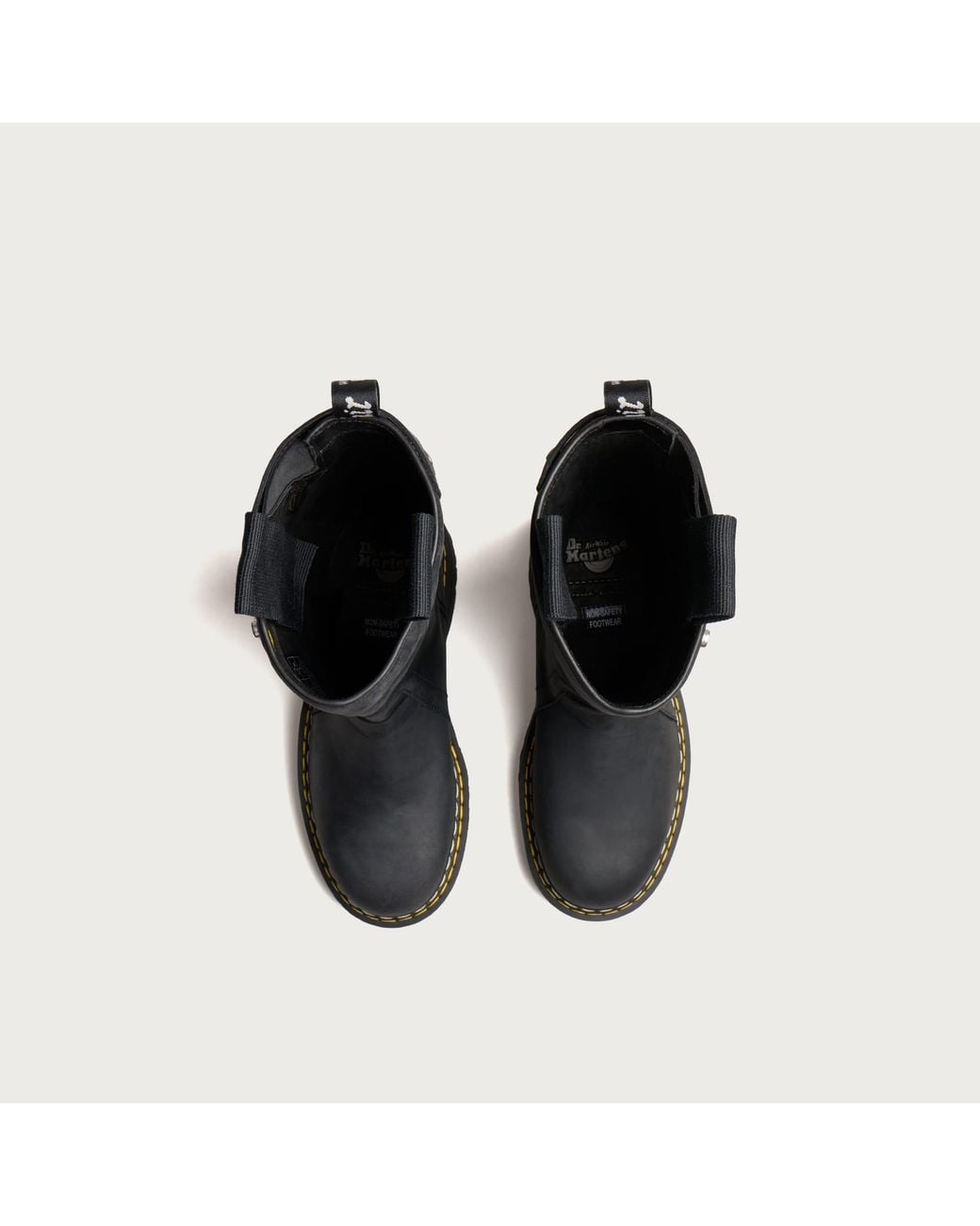 Rick Owens Black X Dr. Martens Quad Sole Pull On Boot
