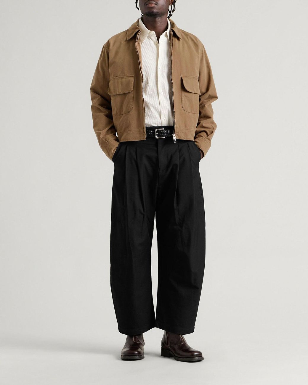Carter Young Natural Herringbone Andover Jacket for men