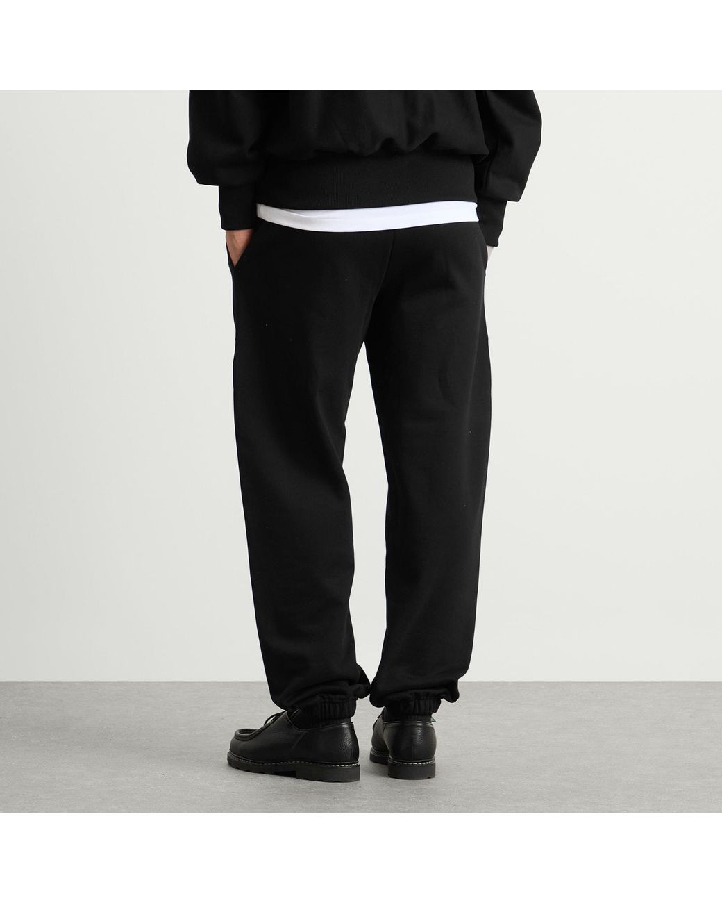 Late Checkout Black Script Joggers for men