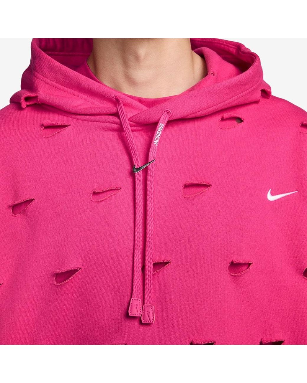 Nike X Jacquemus Swoosh Hoodie in Pink for Men | Lyst UK