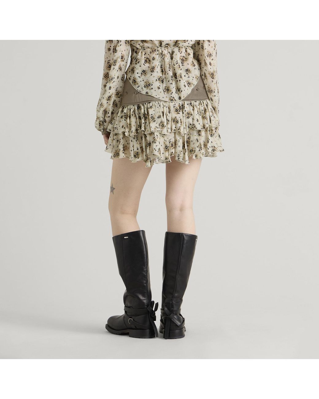 KNWLS Multicolor Sable Mini Skirt