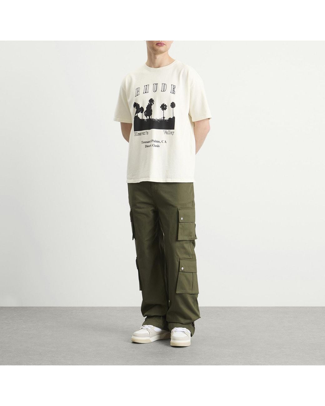 Rhude Green Desert Cargo Pant for men