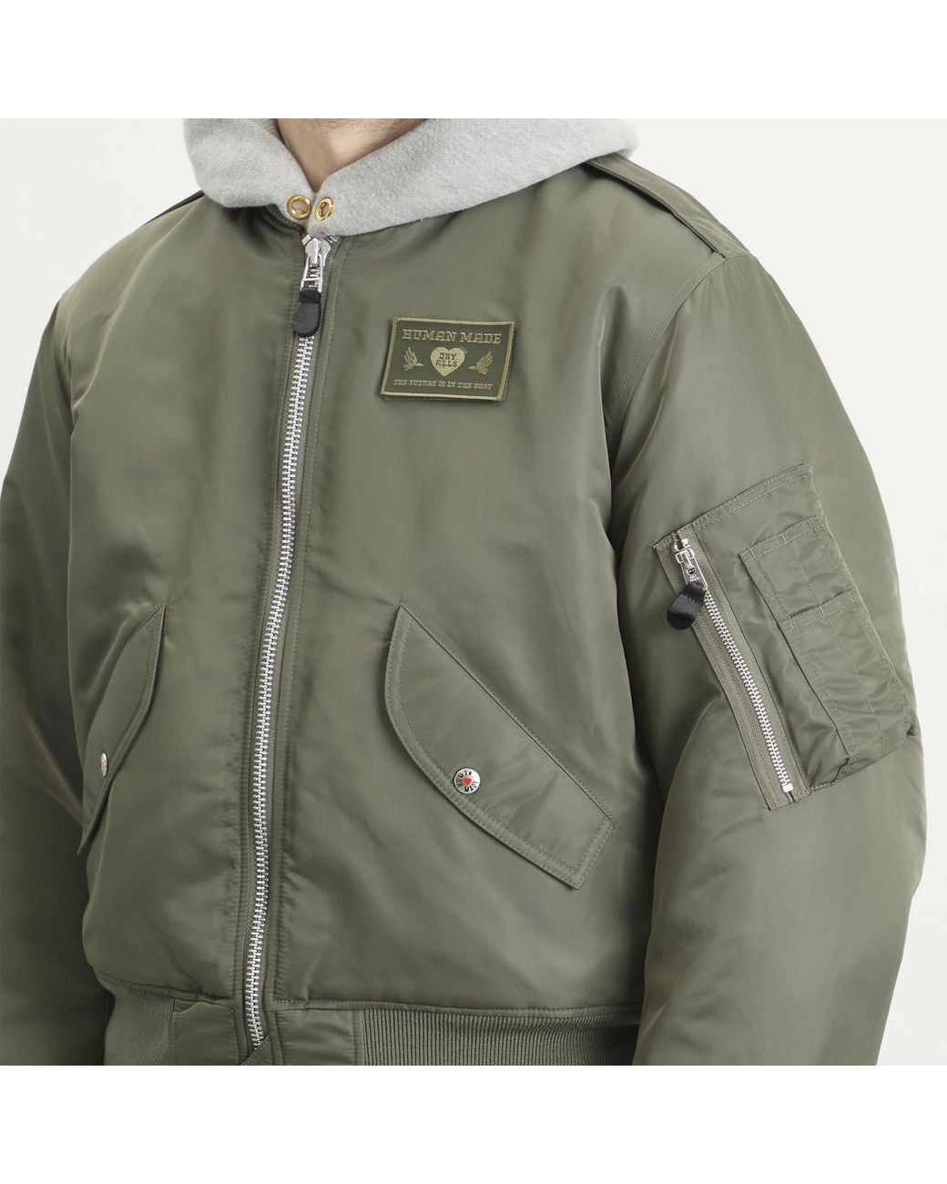 Human Made Green Flight Jacket for men