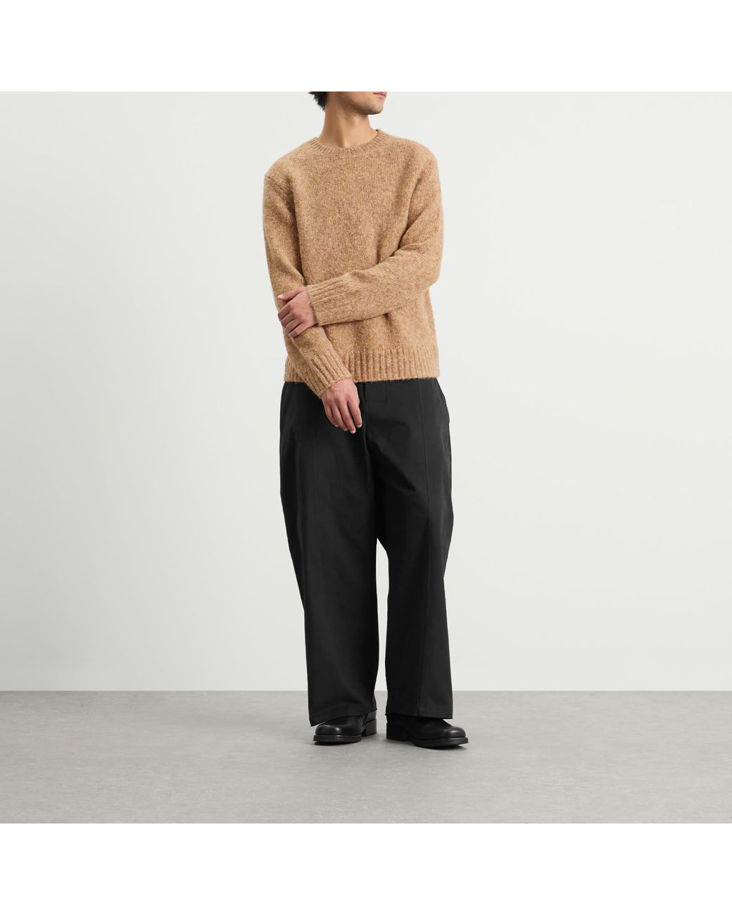 Corridor NYC Brown Alpaca Crewneck for men