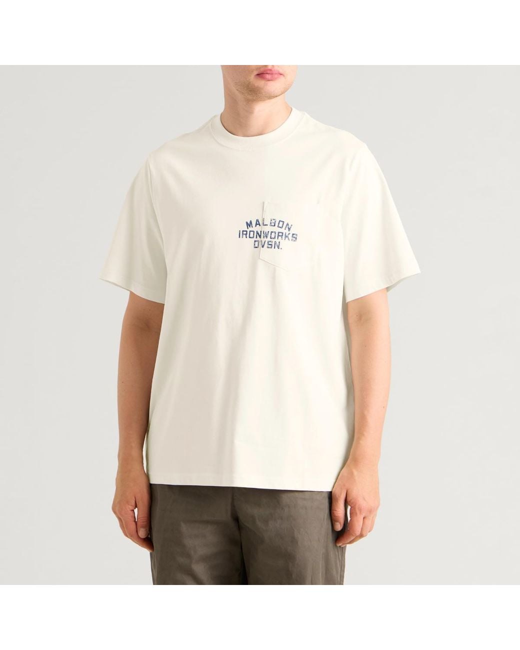 Malbon Natural Vista Ironworks T-Shirt for men