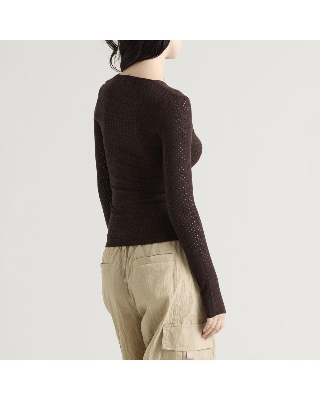 Peachy Den Black Thermal Knit