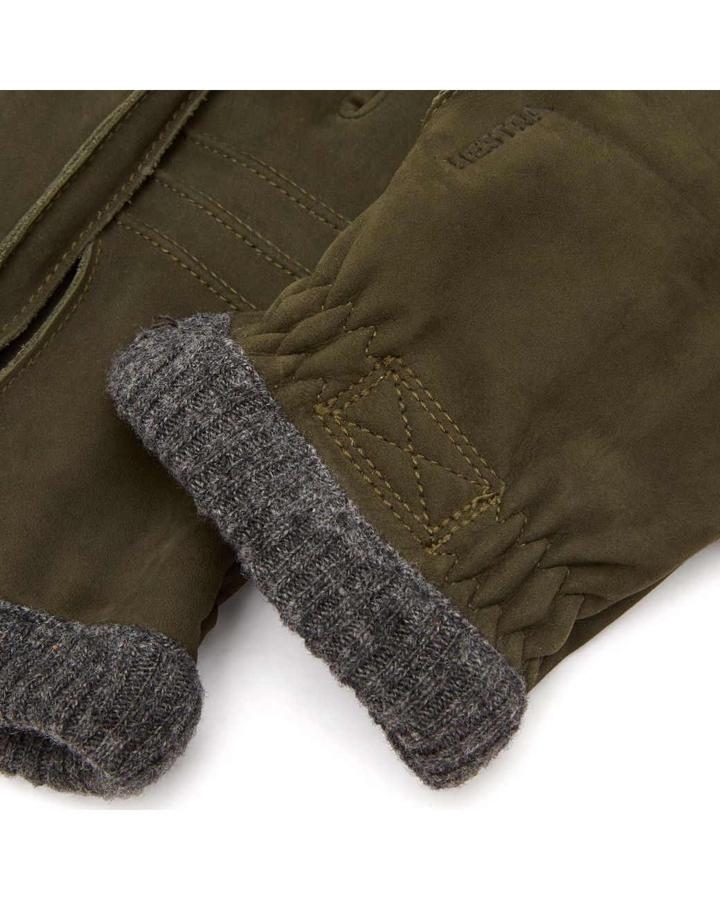 Hestra Green Joar Nubuck Gloves for men