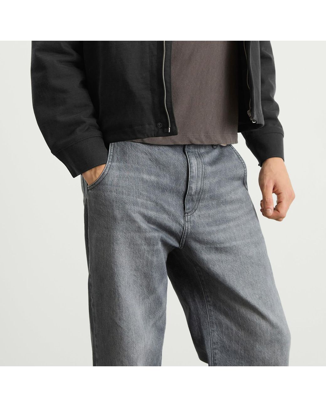 mfpen Straight Cut Jeans in Gray for Men | Lyst
