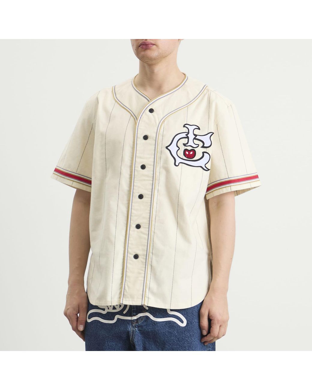 ICECREAM Natural Ic Baseball Jersey for men