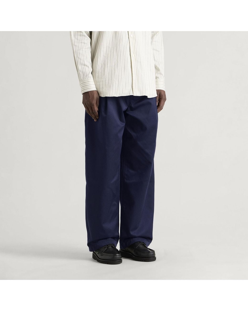 Drole de Monsieur Blue Twill Pantalon Ballon for men