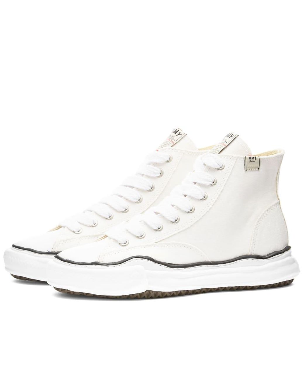 Maison Mihara Yasuhiro White Peterson Original Sole Canvas Hi-Top Sneakers for men