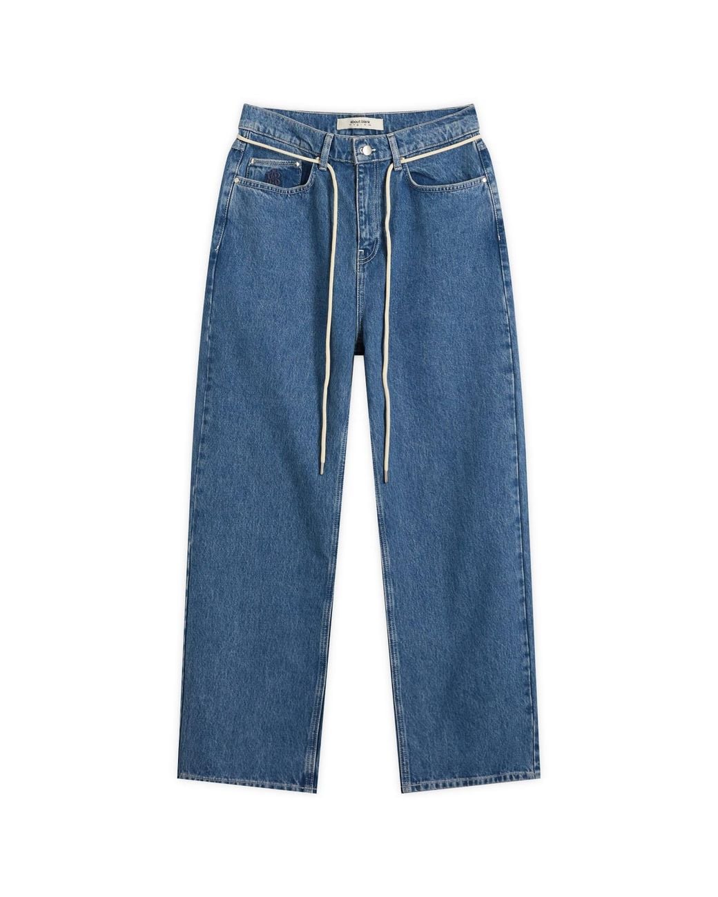 About Blank Blue Straight Leg Denim Jeans for men
