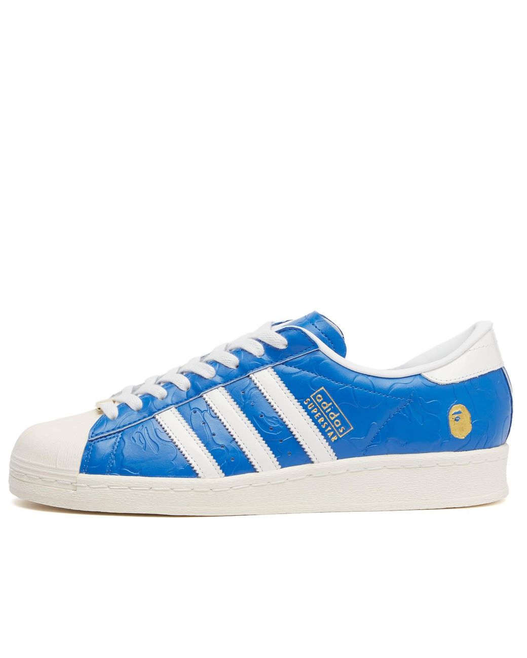 adidas X Bape Superstar Vintage Sneaker in Blue | Lyst