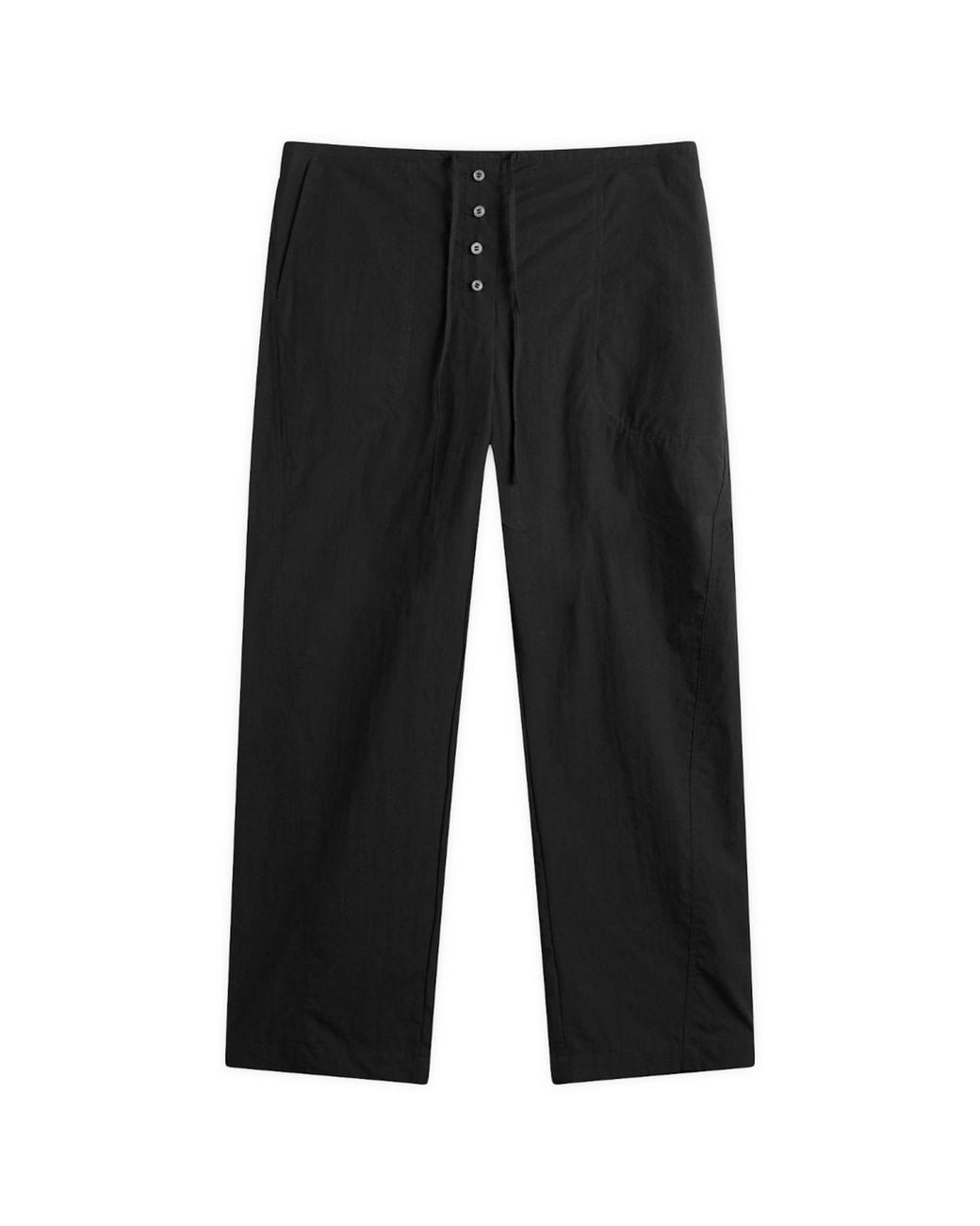 Studio Nicholson Black Ventura Drawstring Trousers