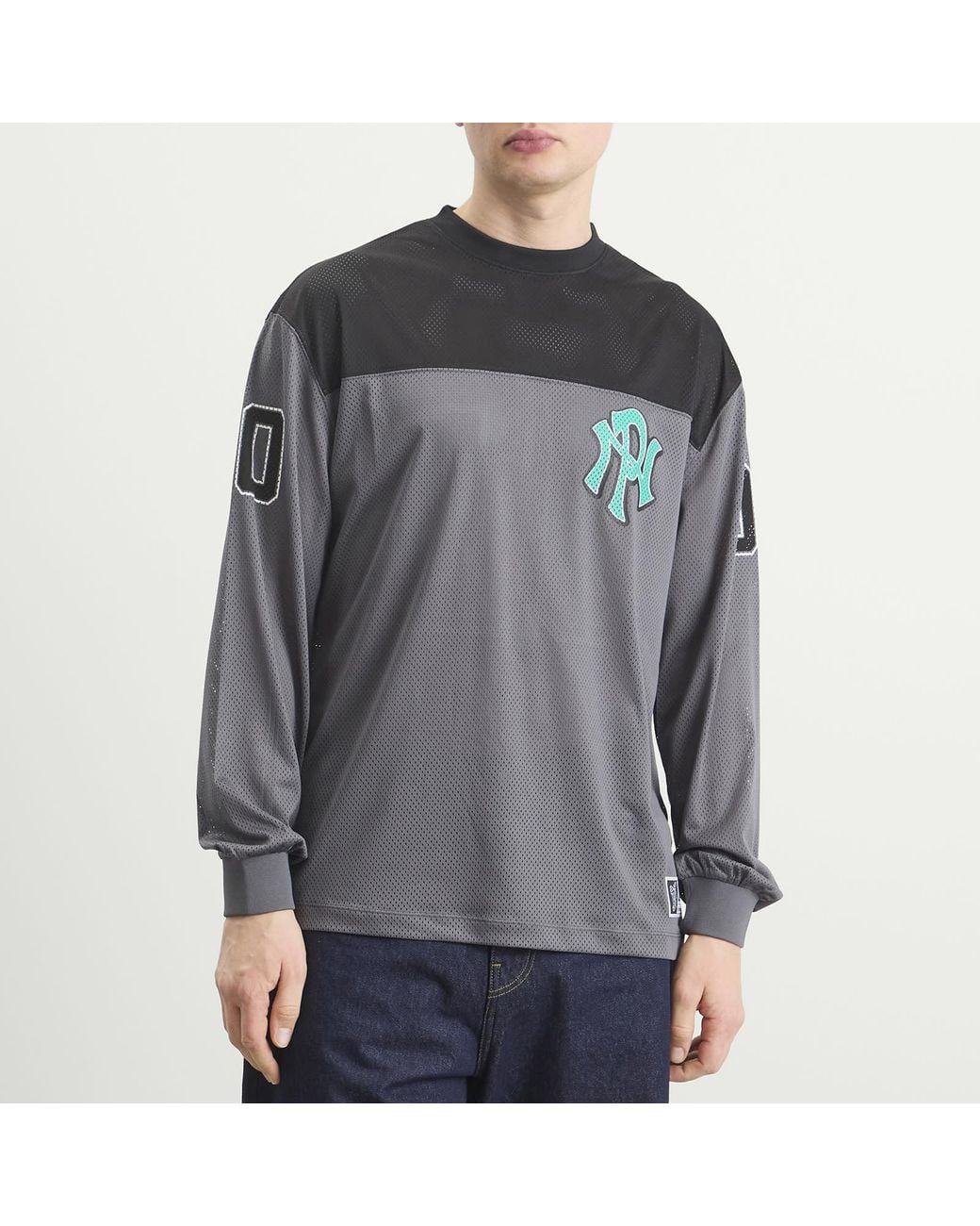 No Problemo Gray Nyp Long Sleeve Sports Jersey for men