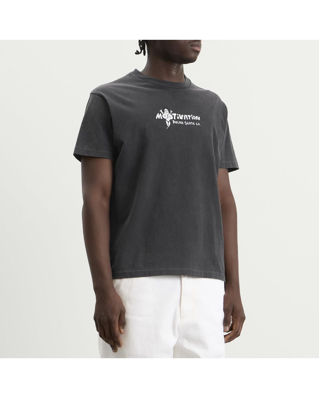 POLAR SKATE Black Mootivation Band T-Shirt for men