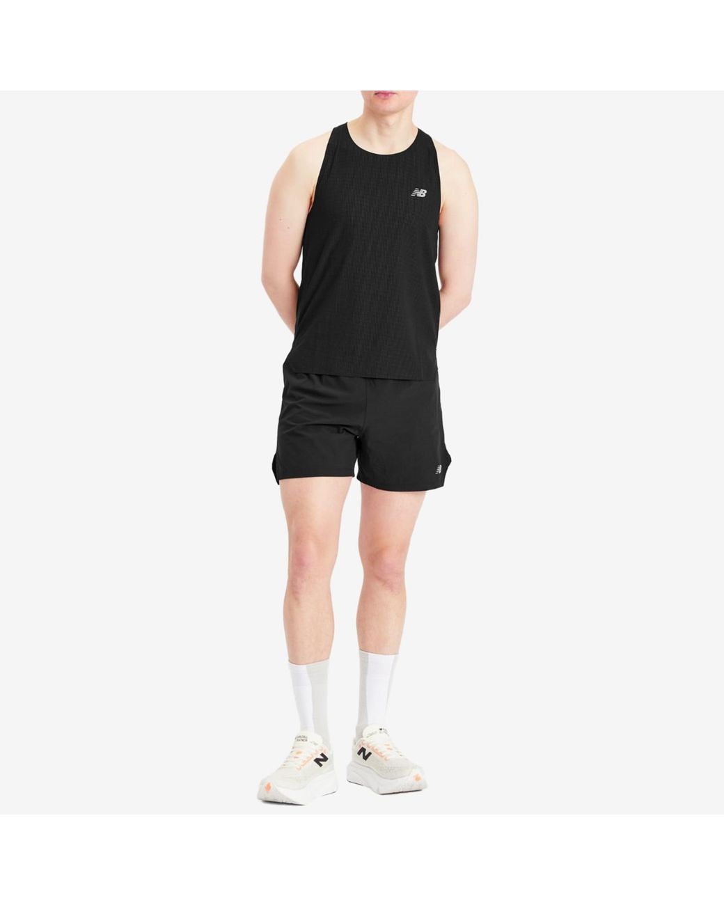 New Balance Race Day Ultra Light Singlet in Black | Lyst