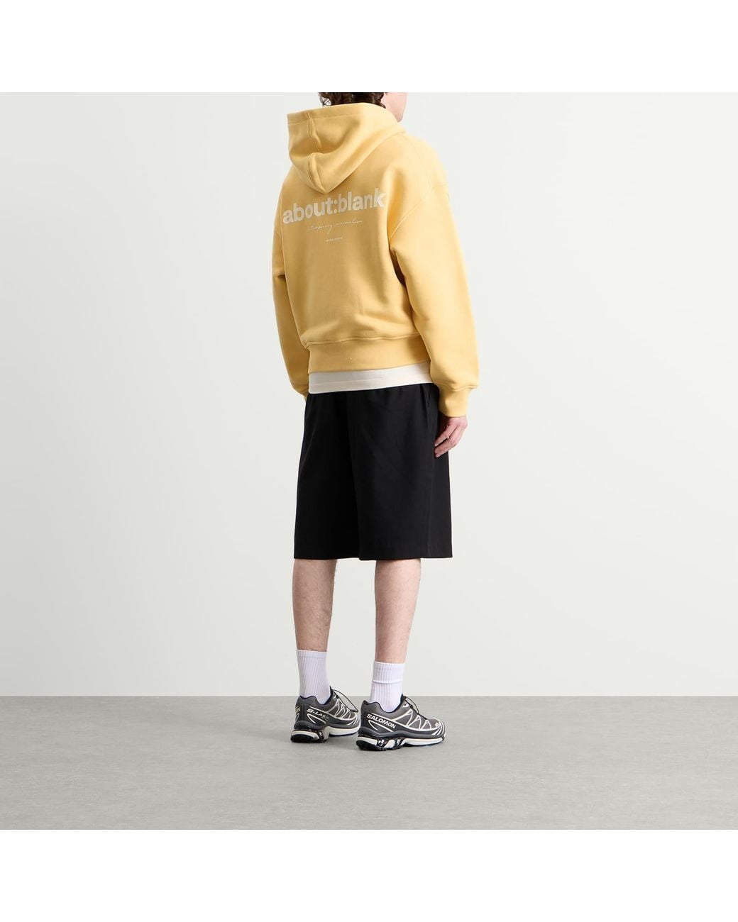 About Blank Box Zip Hoodie in Yellow for Men | Lyst