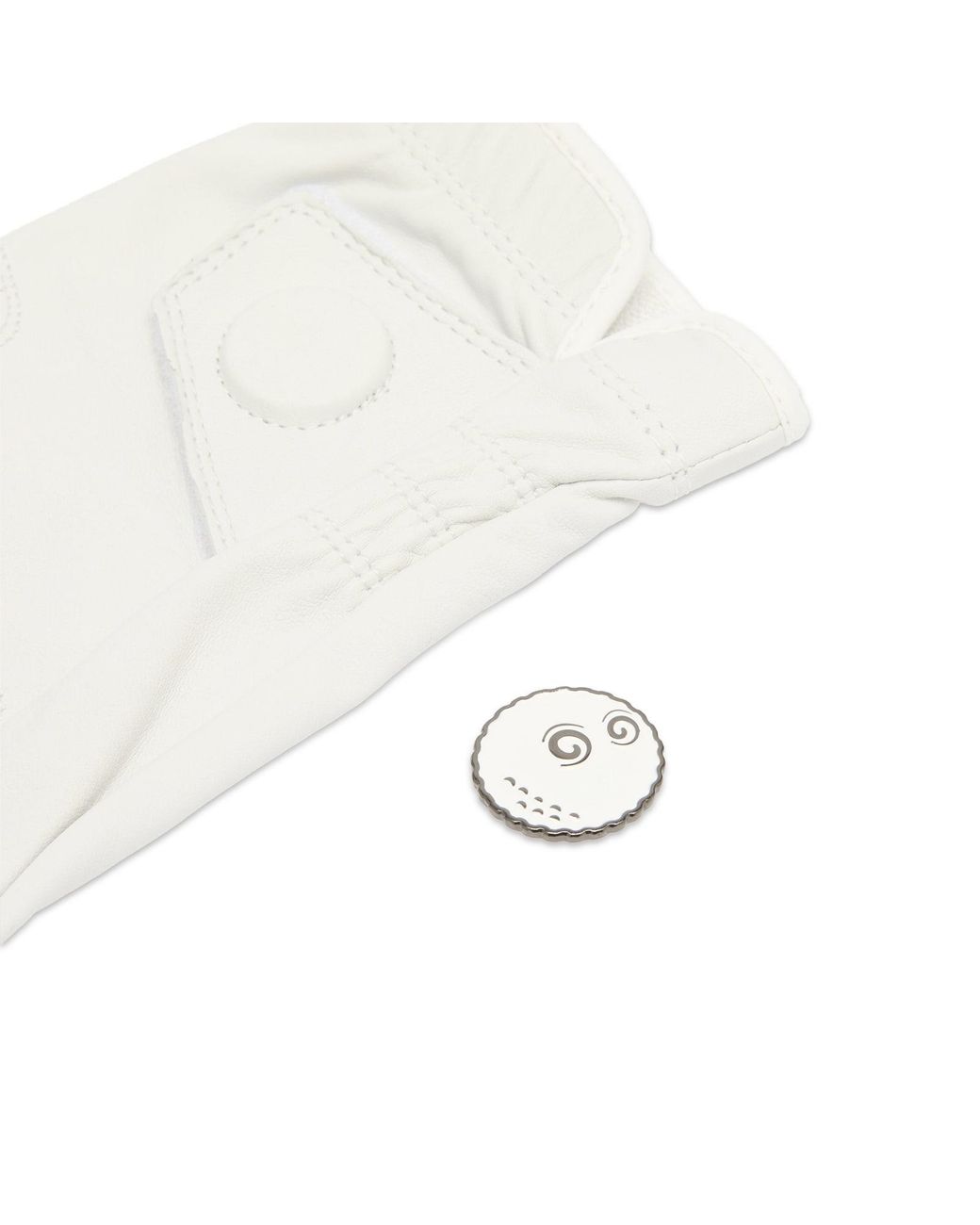 Malbon White Buckets Glove for men