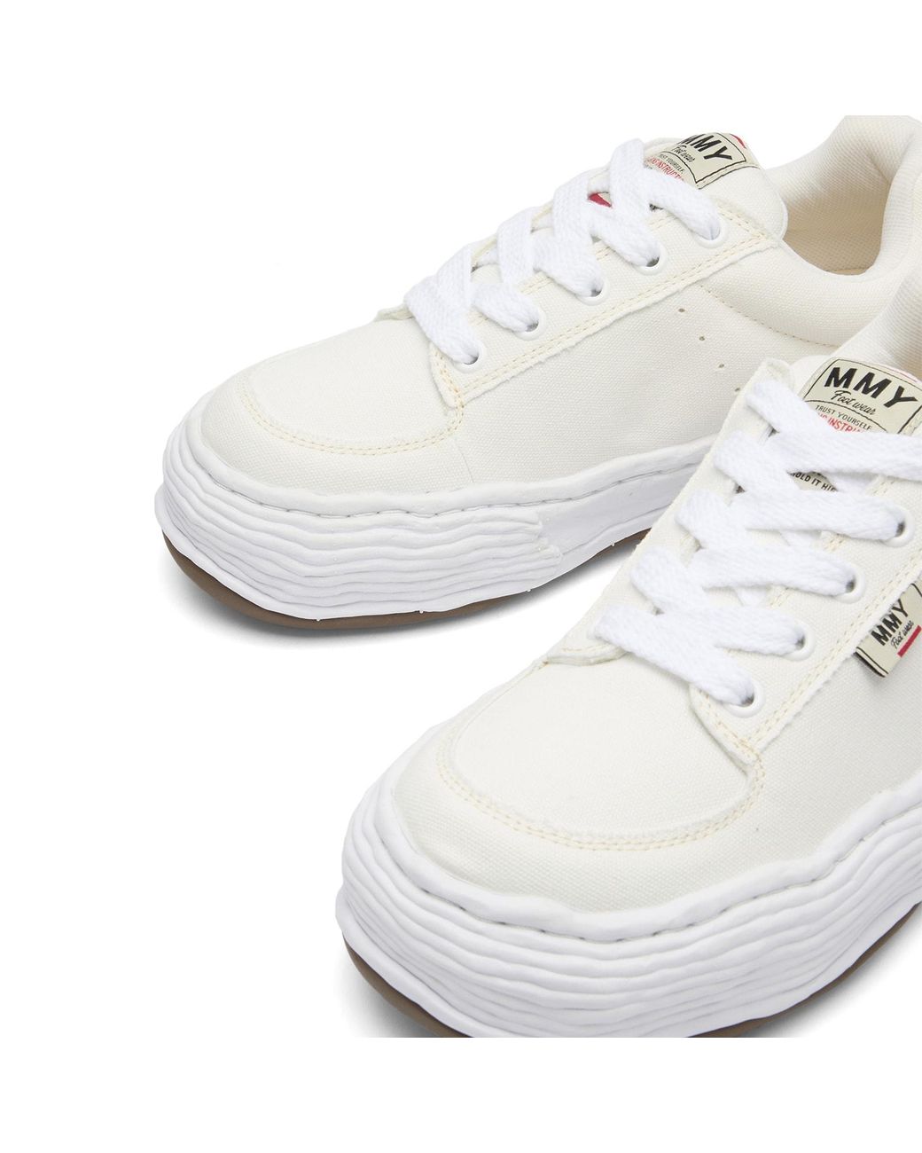Maison Mihara Yasuhiro White Oliver Canvas Low -Top Sneaker for men
