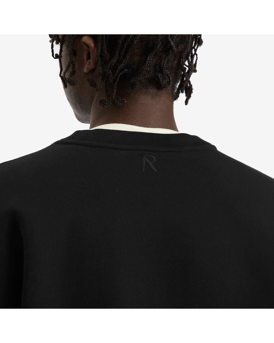 Represent Black Initial Boxy Sweater Sweatshirt for men