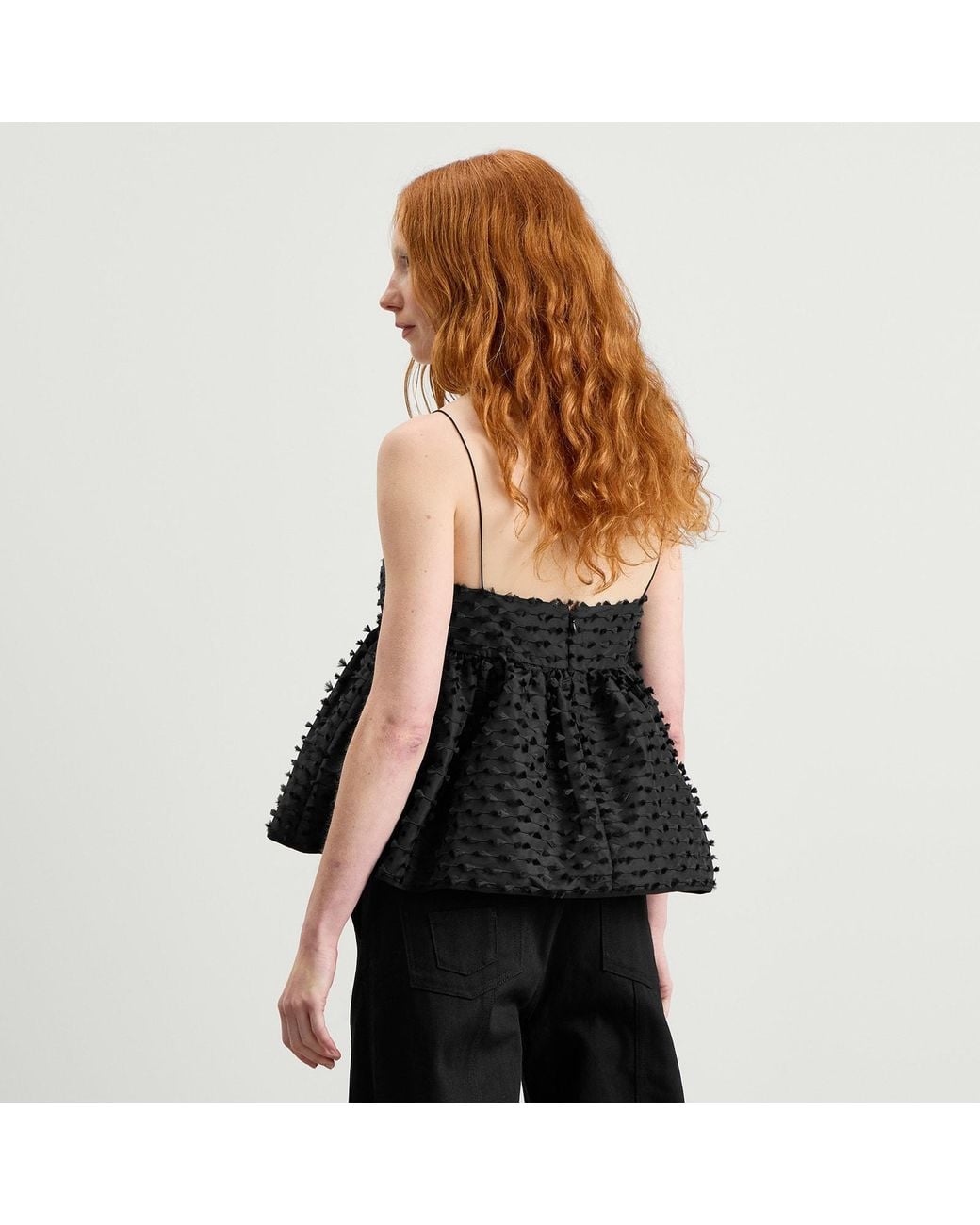 CECILIE BAHNSEN Black Babette Top