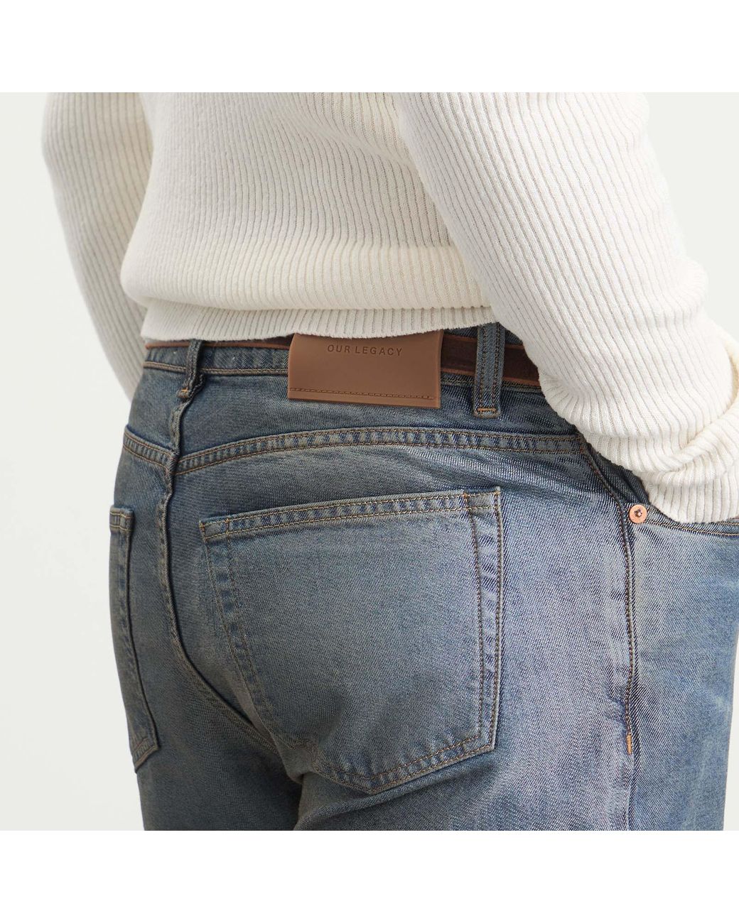 Our Legacy Blue Carlson Cut Jeans for men