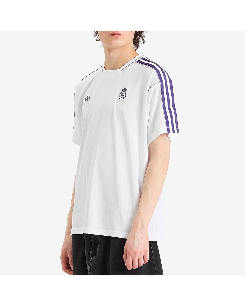 Adidas White Real Madrid Icon Jersey for men