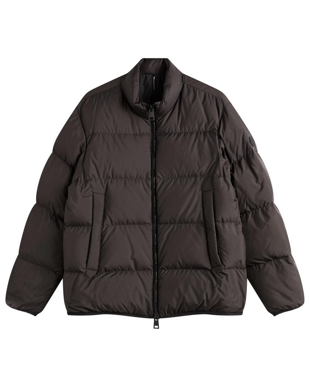 Moncler Black Erterle Jacket Recycled Padded Coat for men