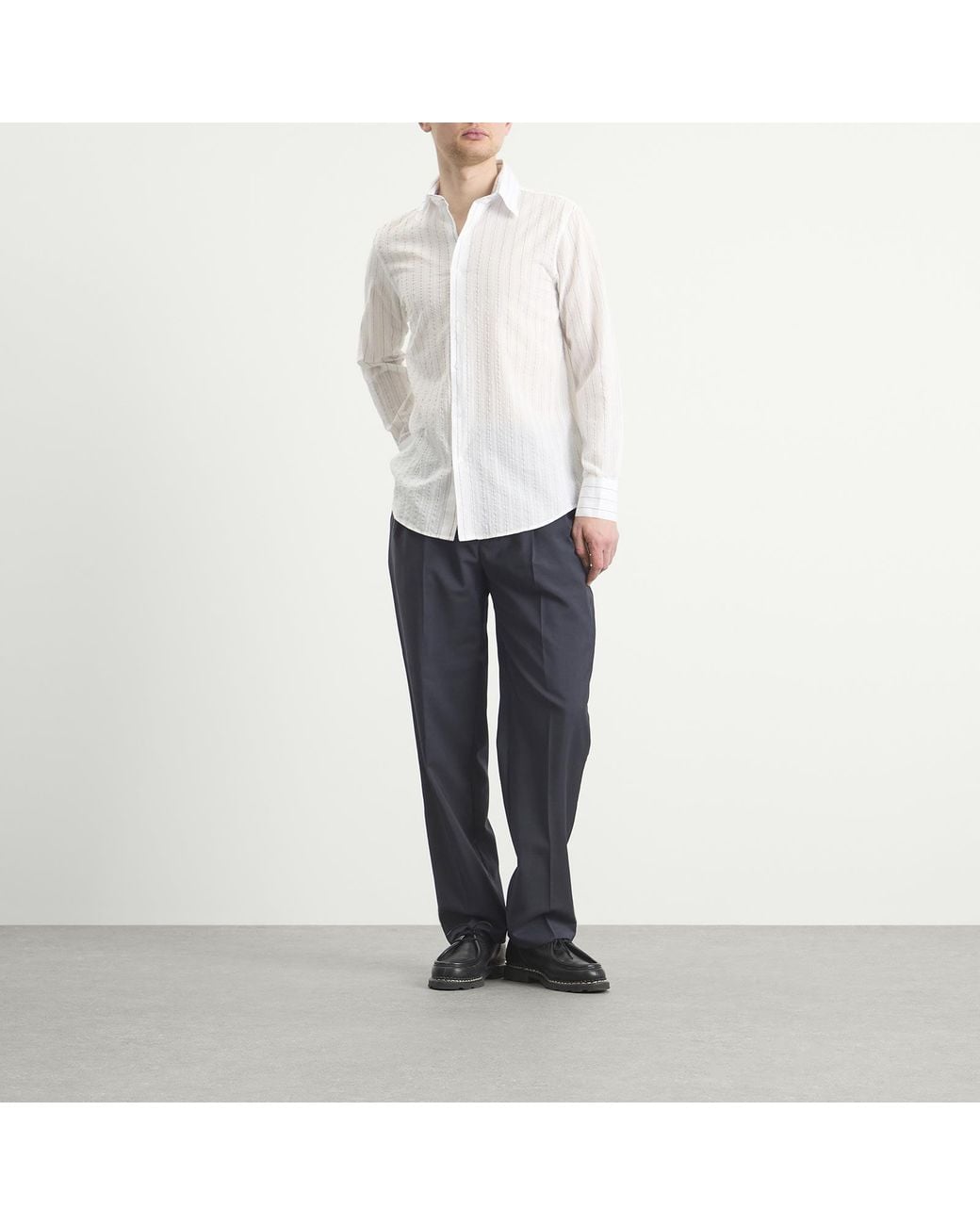 Carter Young White Business Shirt for men