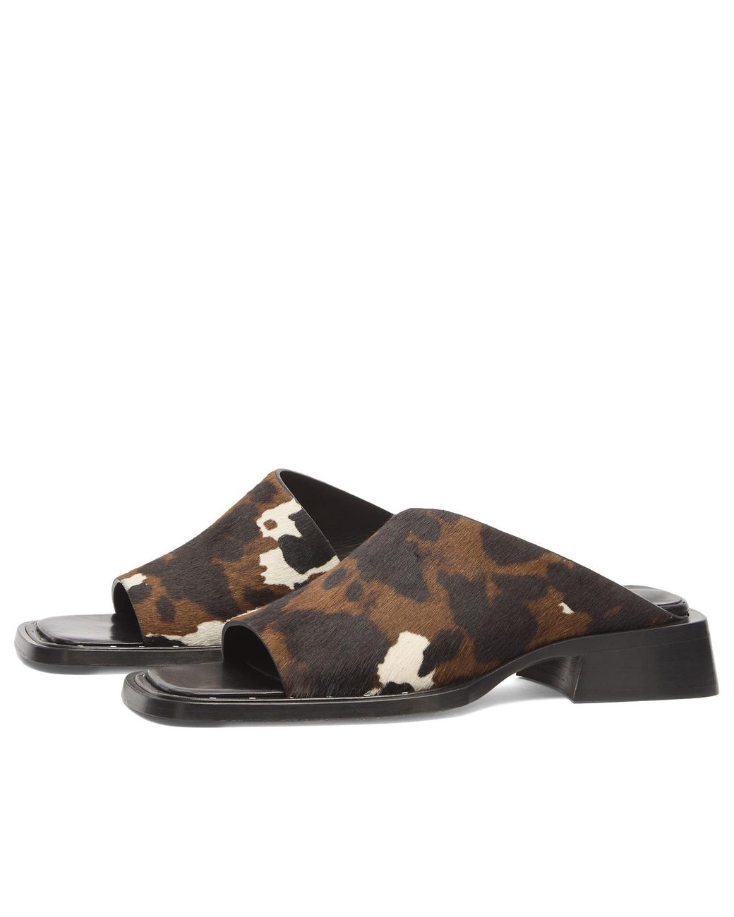 Miista Brown Alendra Asymmetric Sandals
