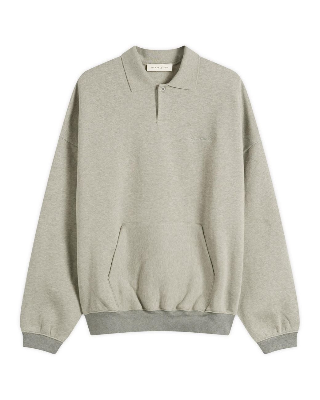 Fear Of God Gray Signature 90S Polo Sweatshirt for men