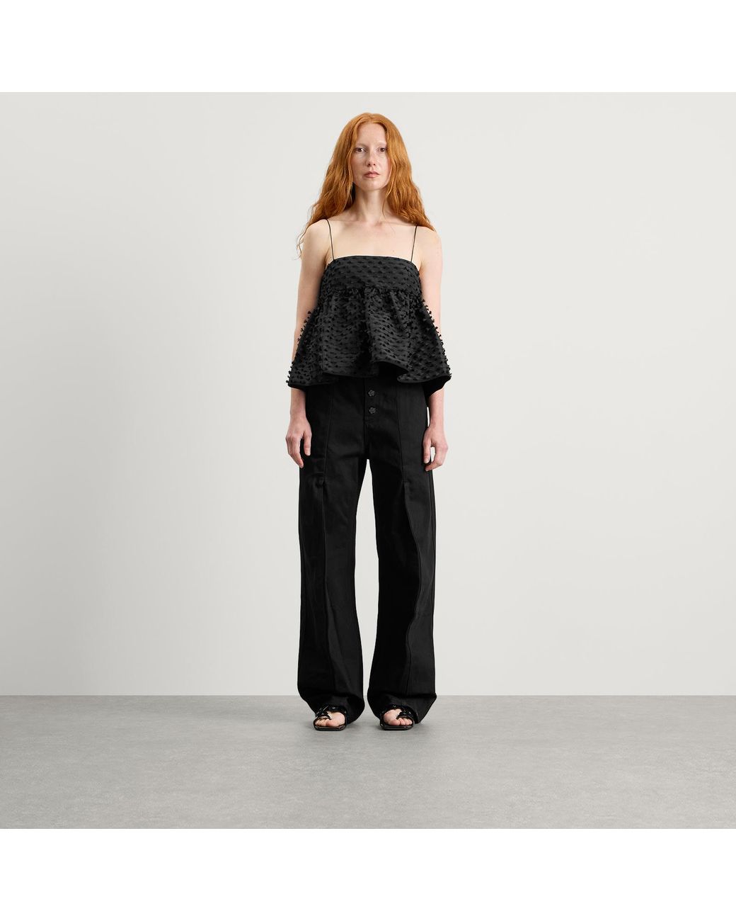 CECILIE BAHNSEN Black Babette Top