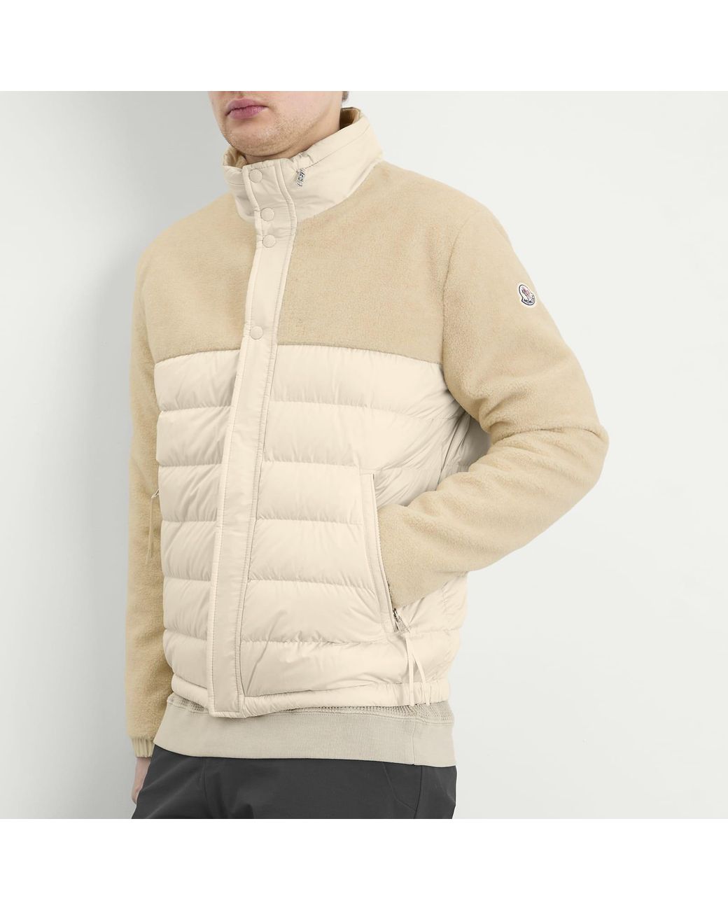 Moncler Natural Mistral Teddy Fleece Jacket for men