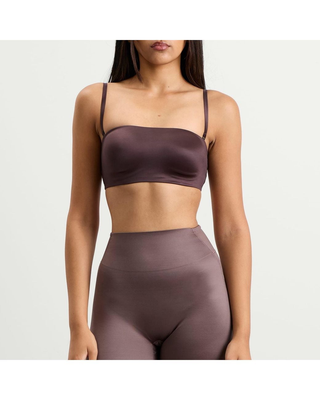 Nike Purple X Skims Shine Bandeau Bra
