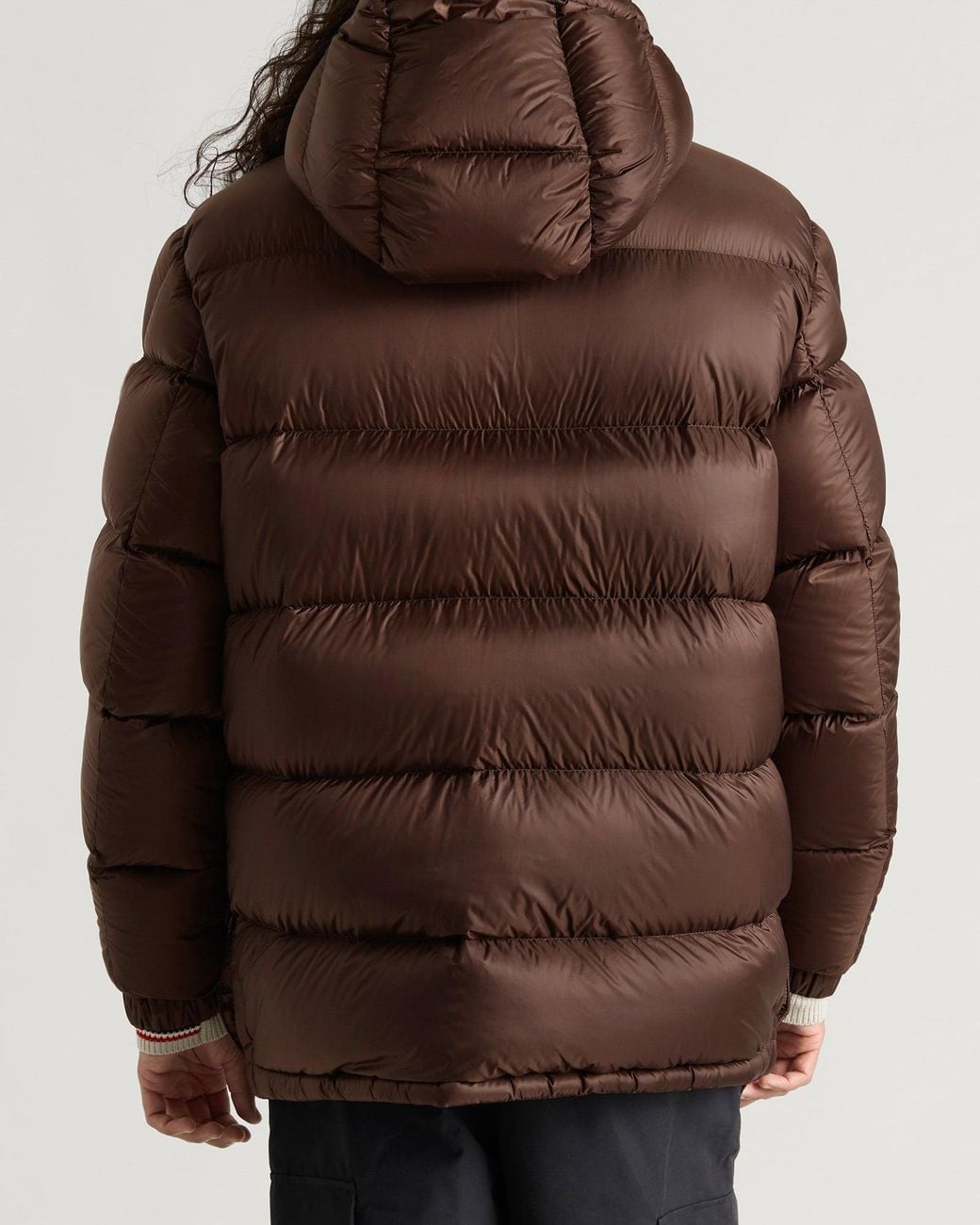 Moncler Brown Orelith Shorts Micro Ripstop Parka Jacket for men