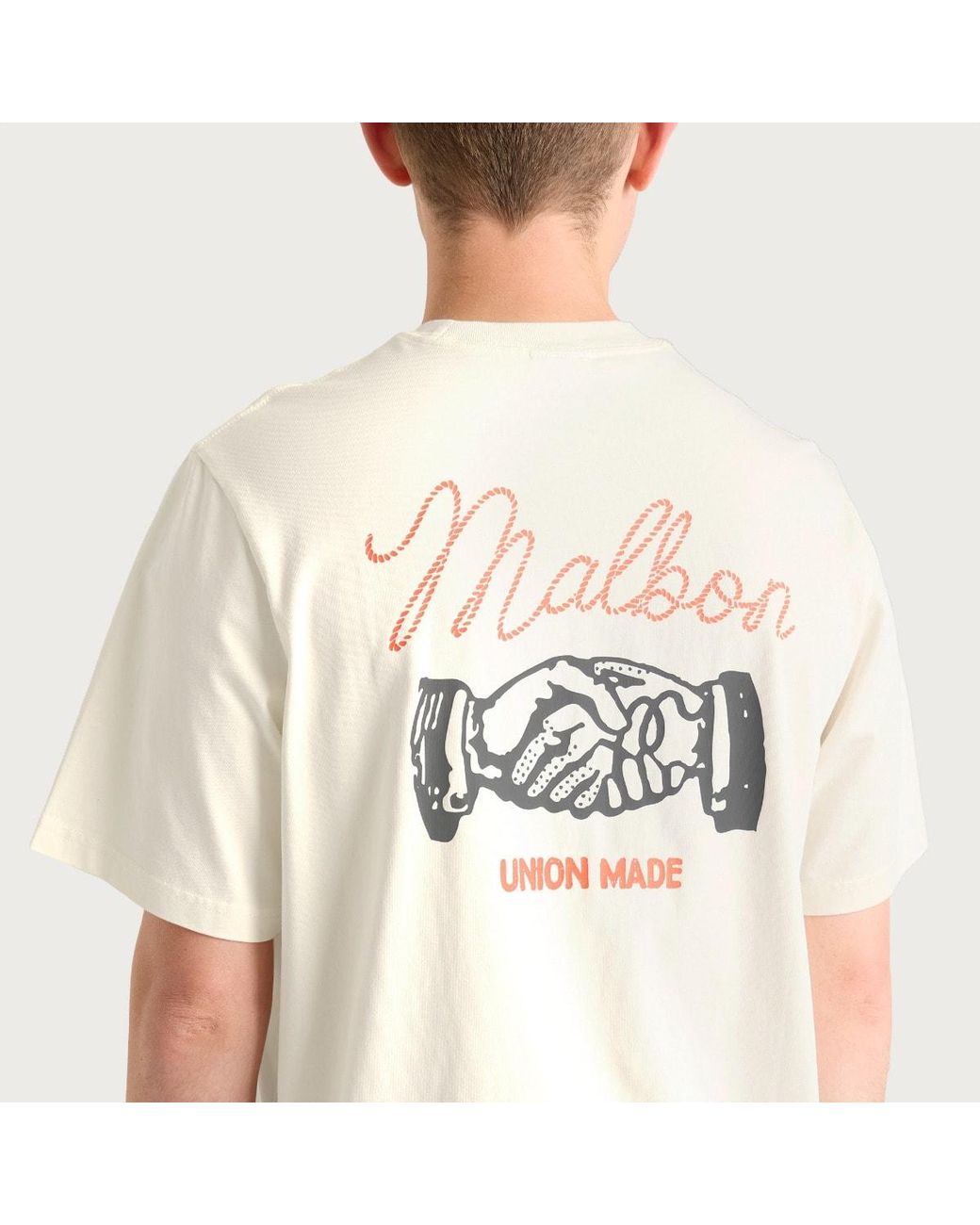Malbon Natural Vista Union Made T-Shirt for men