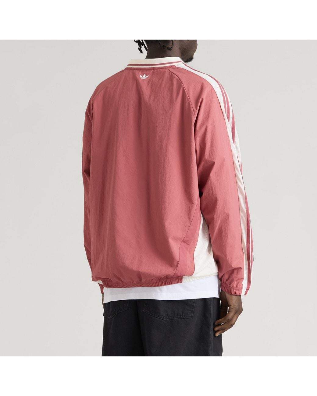 Adidas Pink Woven Crew Neck for men