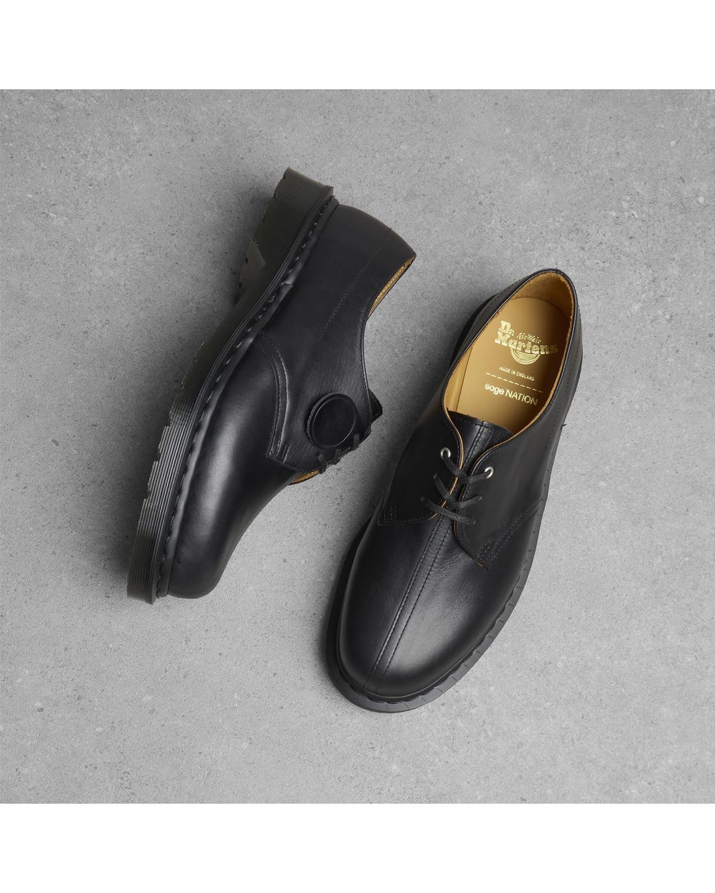 Dr. Martens Black X Sage Nation 1461 3 Eye Shoe for men