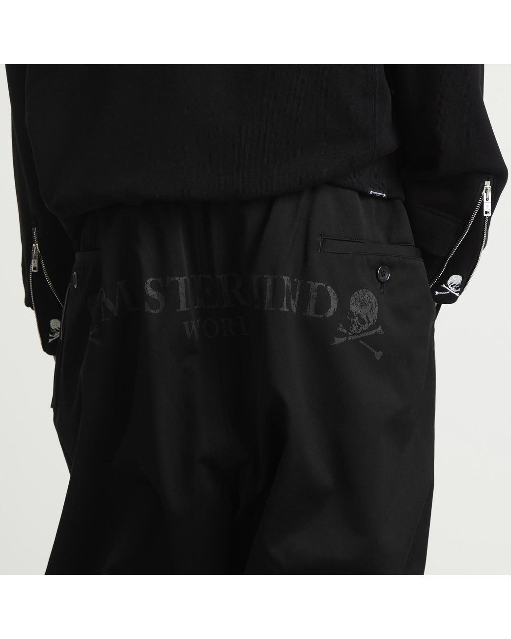 MASTERMIND WORLD Black Wide Easy Pants for men