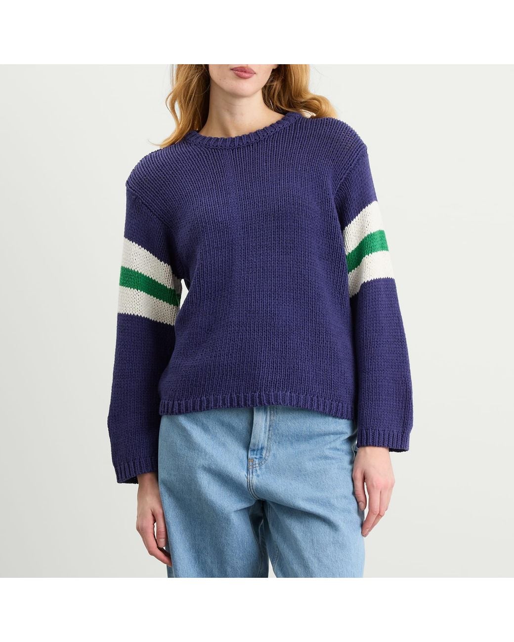 Obey Blue Zone Stripe Sweater