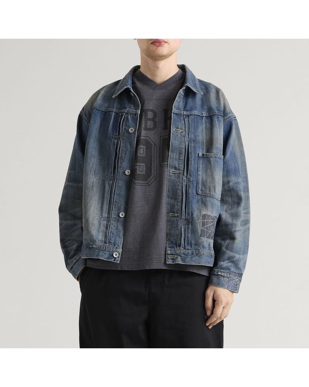 Neighborhood Blue Savage Denim Type-1 Jacket for men