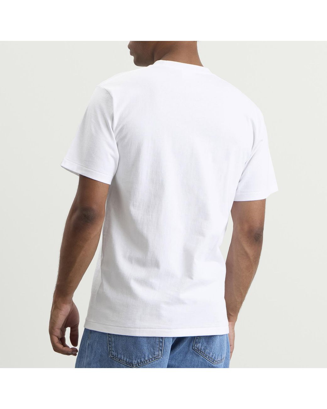 A Bathing Ape White Abc Camo College T-Shirt for men