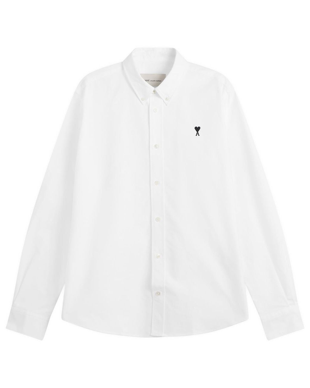AMI White Contrasted Adc Classic Shirt for men