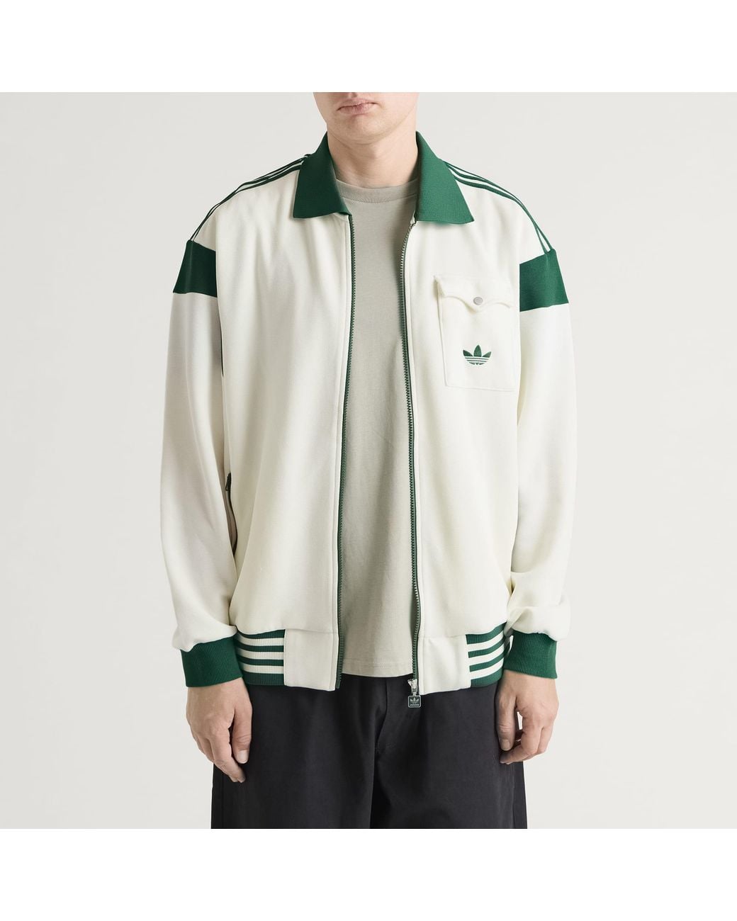 Adidas Green Track Top for men
