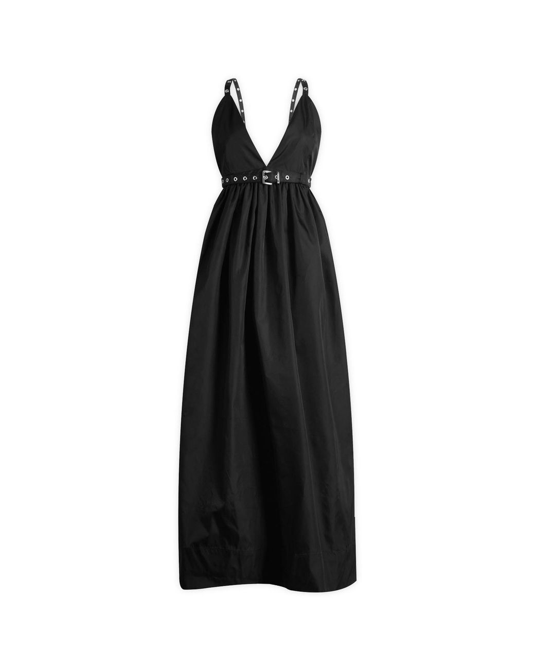 ワンピース Ganni 'Duchesse Nylon Strap' dress Black Black Duchesse Nylon Strap Dress | GANNI US