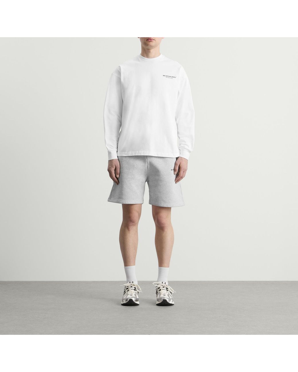 MKI Miyuki-Zoku Gray Uniform Sweat Shorts for men