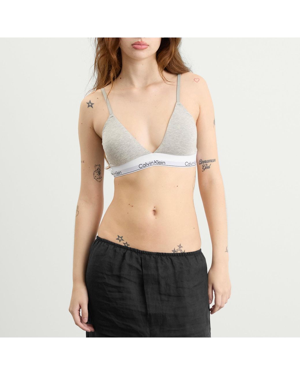 Calvin Klein White Icon Lightly Lined Triangle Bra