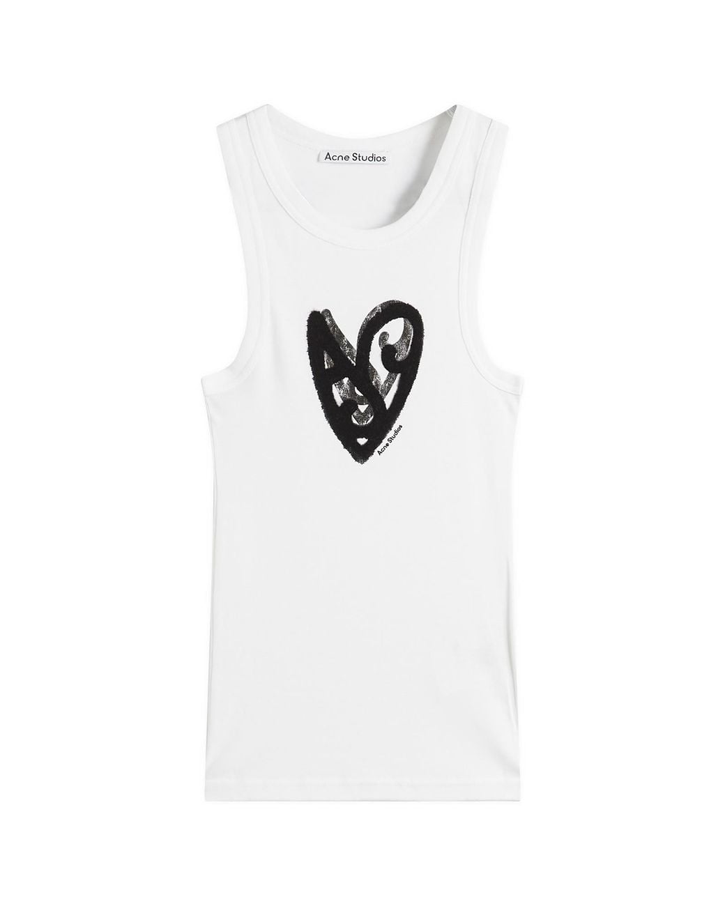 Acne White Sleeveless T-Shirt